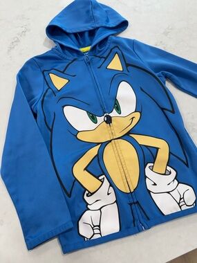 jumping beans Blue Sonic Graphic Zip Hoodie